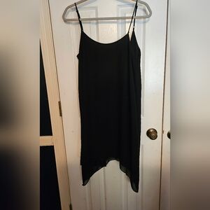 BCB semi formal black spaghetti strap dress, size small